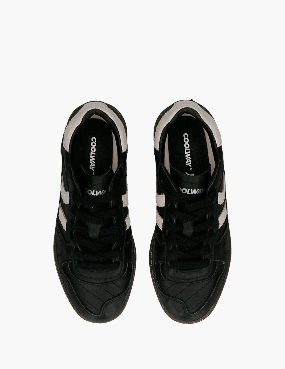 Coolway Goal Black Leather, Zapatillas Mujer