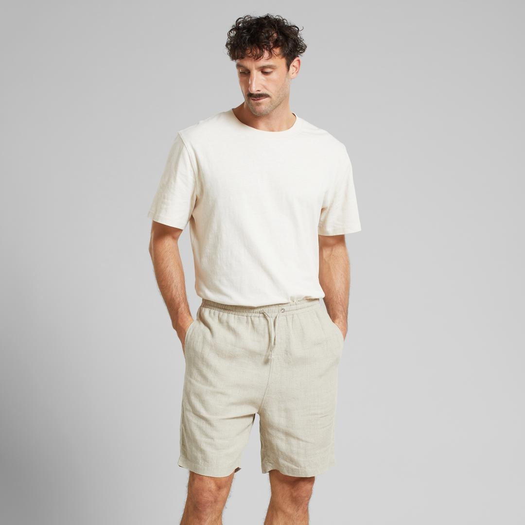 Bermudas Dedicated Fejle Linen Ecru