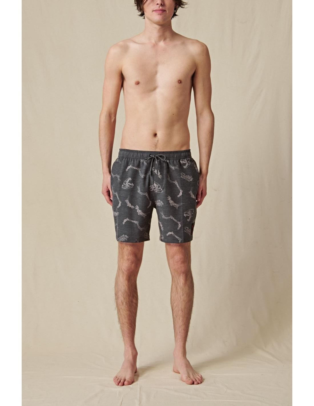 Bermuda Globe Dion Agius Poolshort Black
