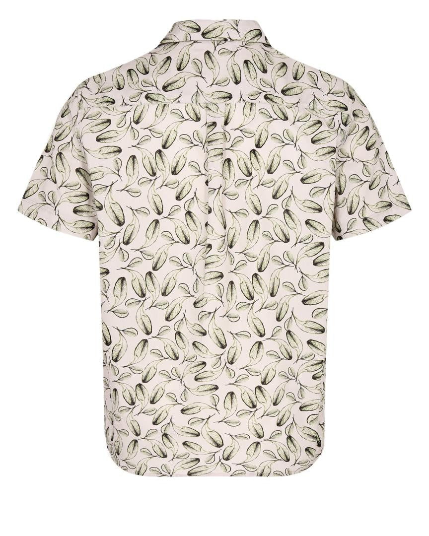 Camisa Anerkjendt Akleo Poplin AOP Tofu