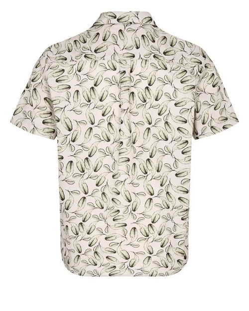 Camisa Anerkjendt Akleo Poplin AOP Tofu