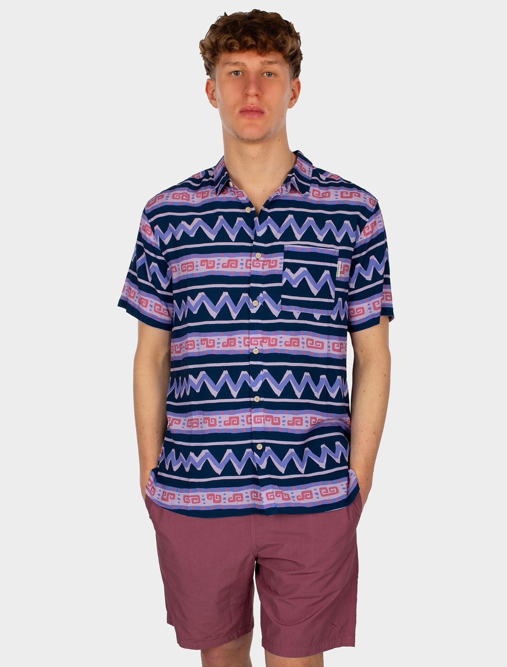 Camisa Iriedaily Resort Shirt Dove Blue