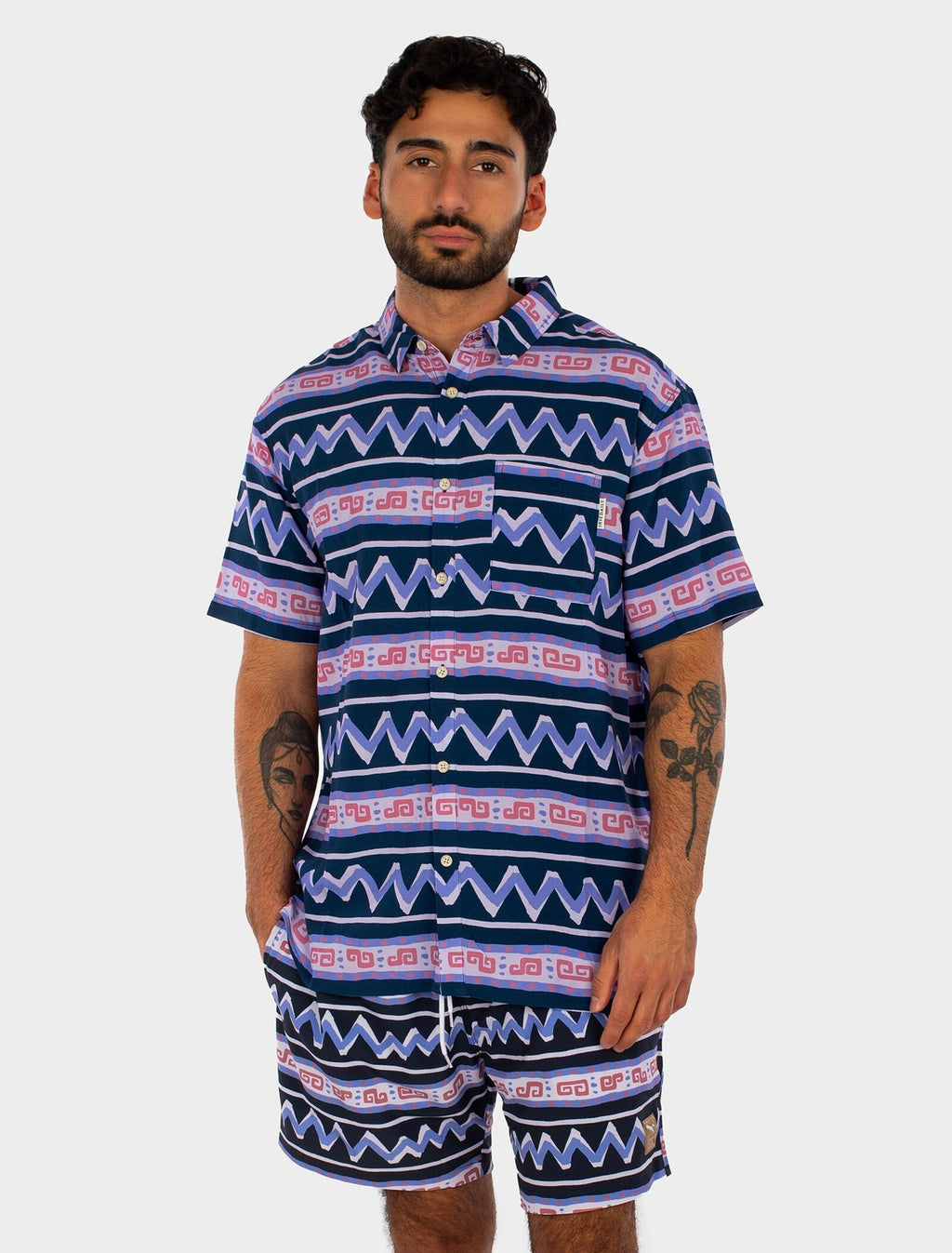 Camisa Iriedaily Resort Shirt Dove Blue