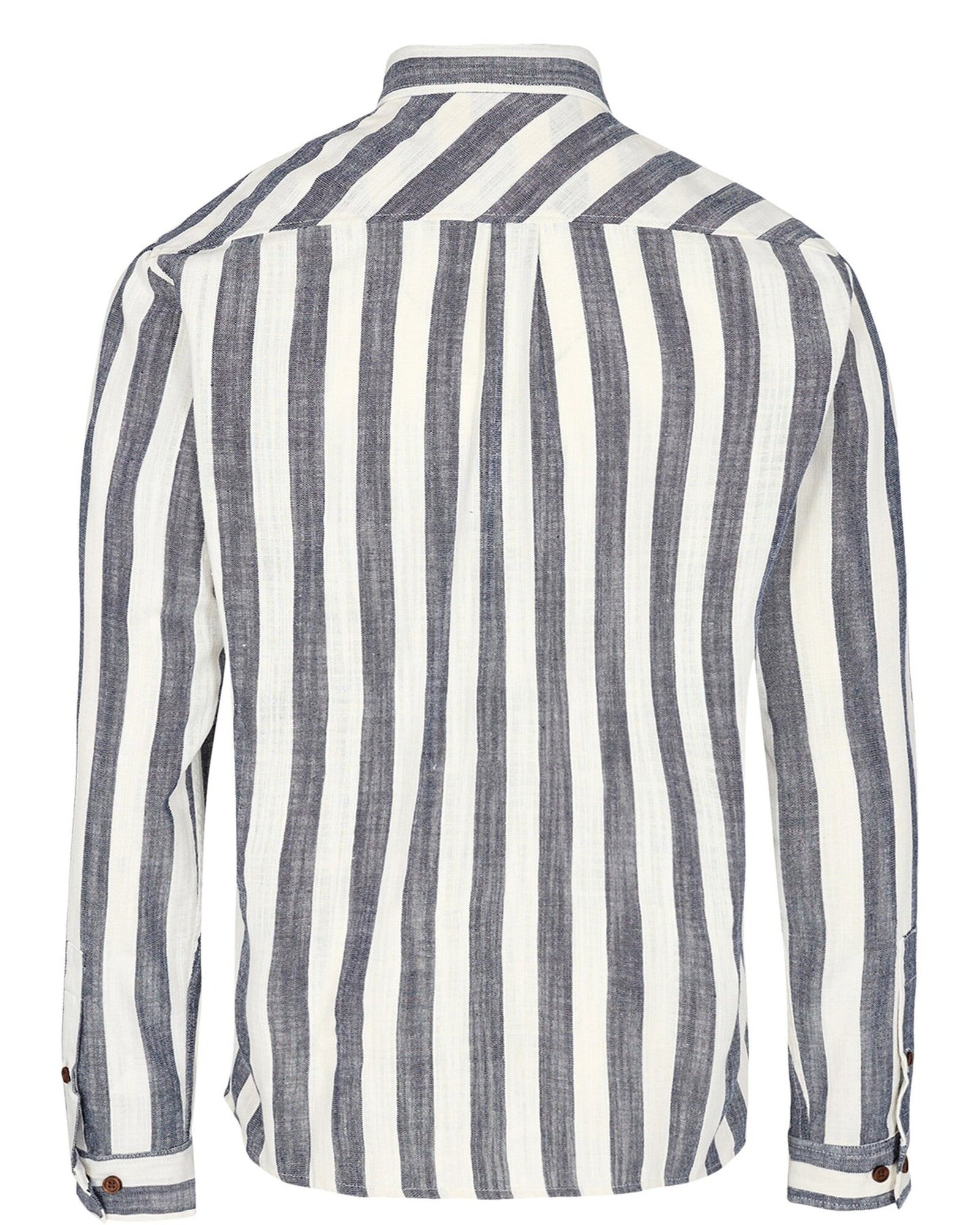 Camisa Anerkjendt Akleif Stripe Dark Navy