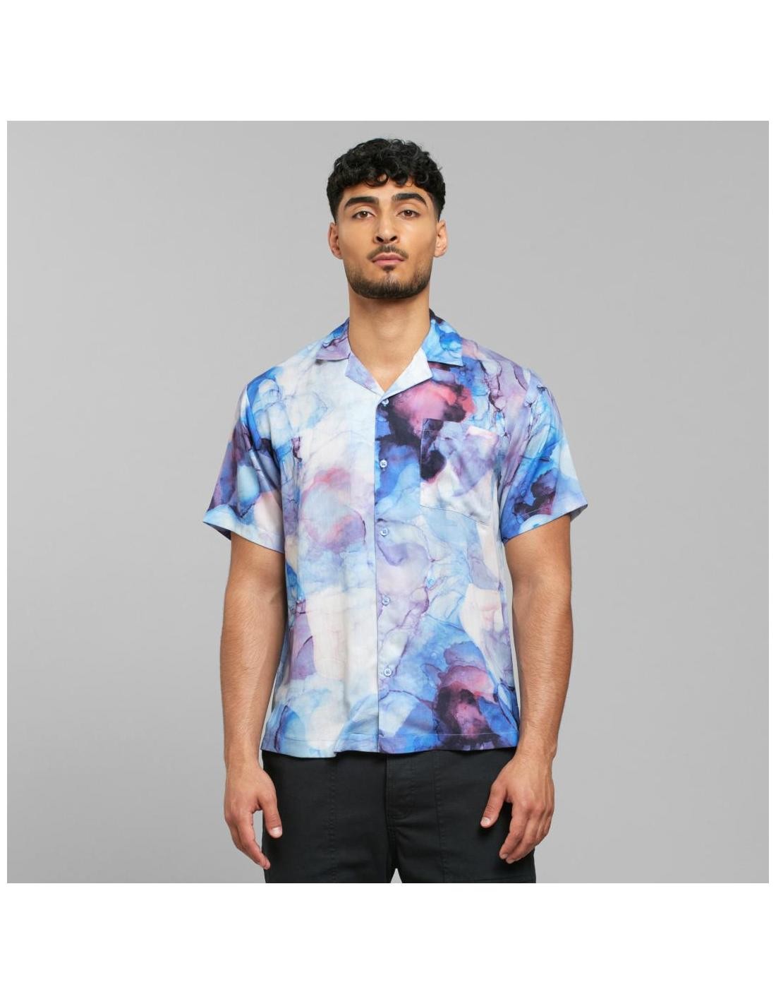 Camisa Dedicated Marstrand Ocean Ink Multicolor