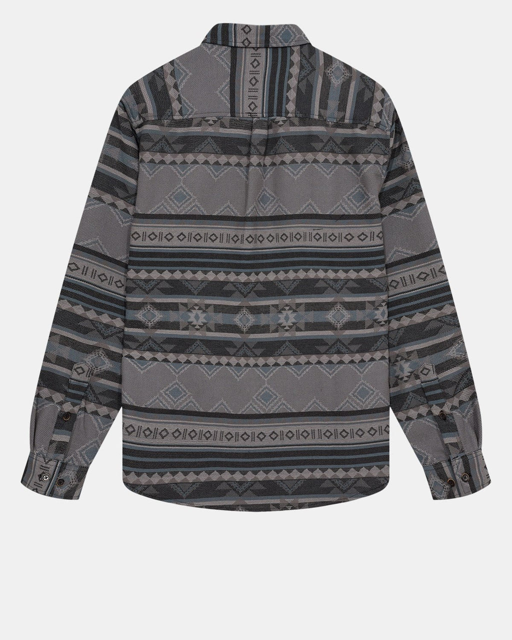 Camisa Anerkjendt Aklouis Jacquard Shirt Dark Grey Mel