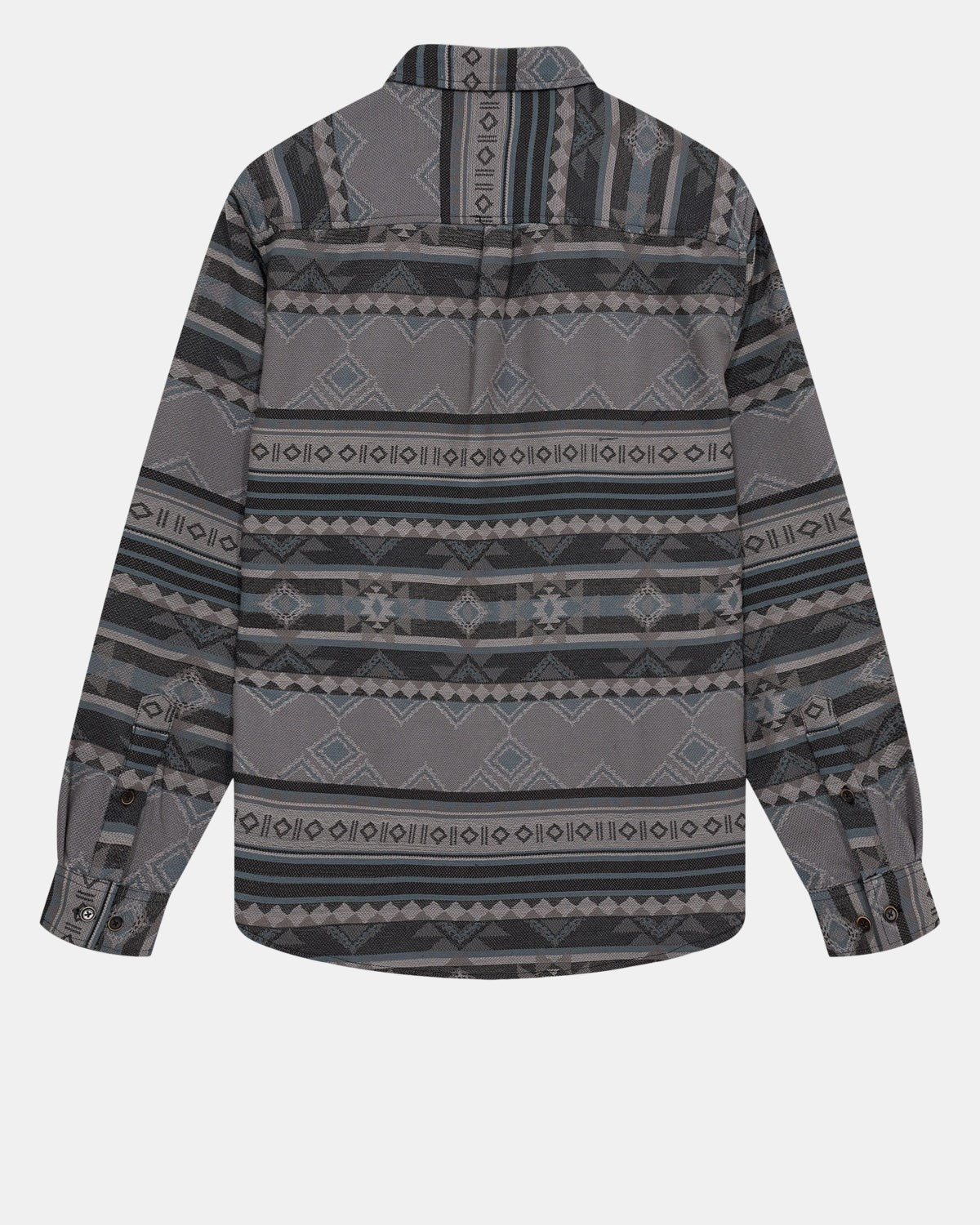 Camisa Anerkjendt Aklouis Jacquard Shirt Dark Grey Mel