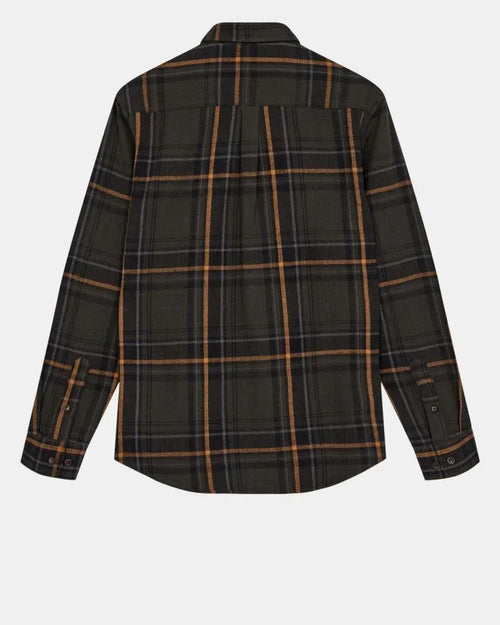 Camisa Anerkjendt Akleif Flannel Check Shirt Forest Night