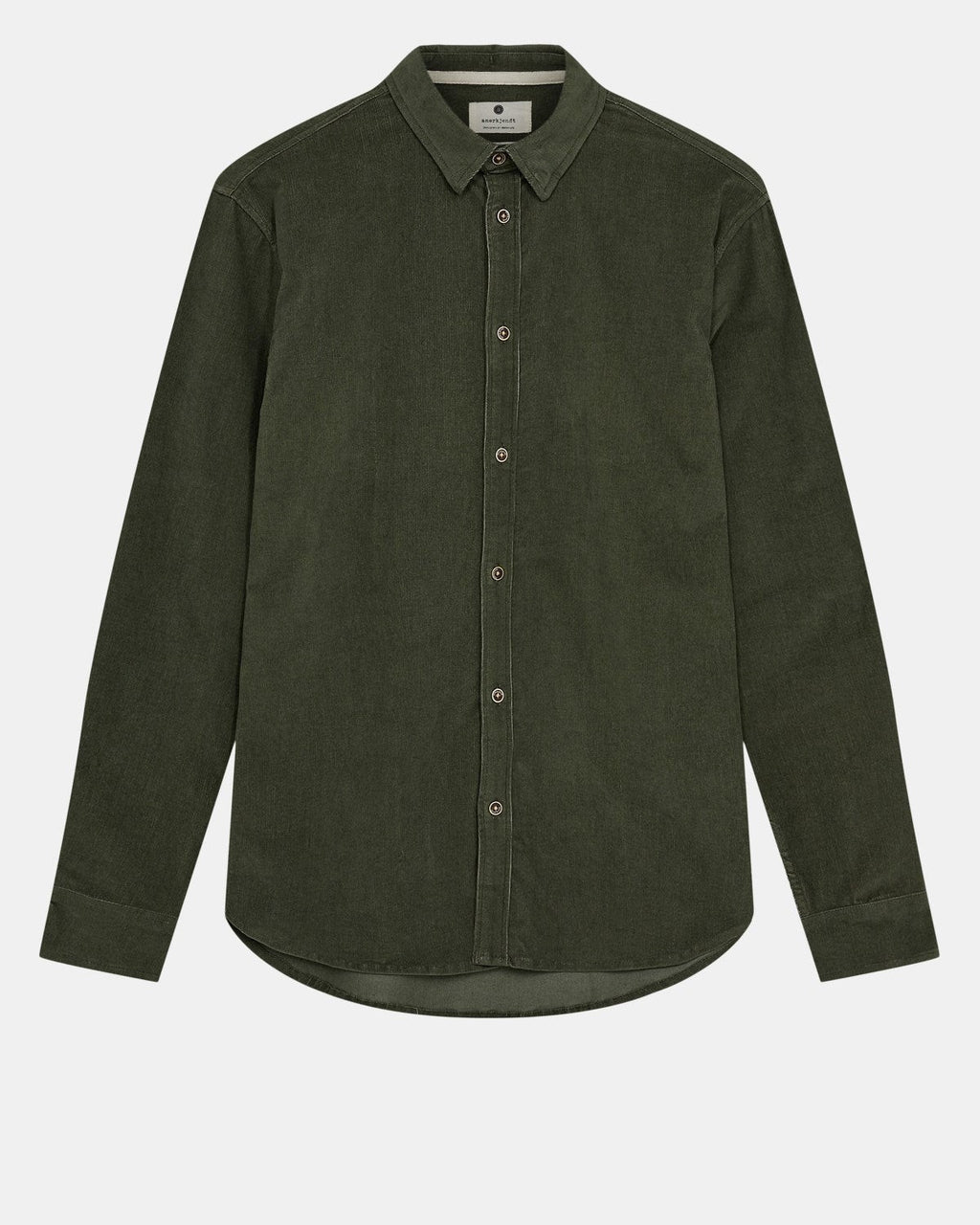 Camisa Anerkjendt Akleif Solid Cord Shirt Forest Night