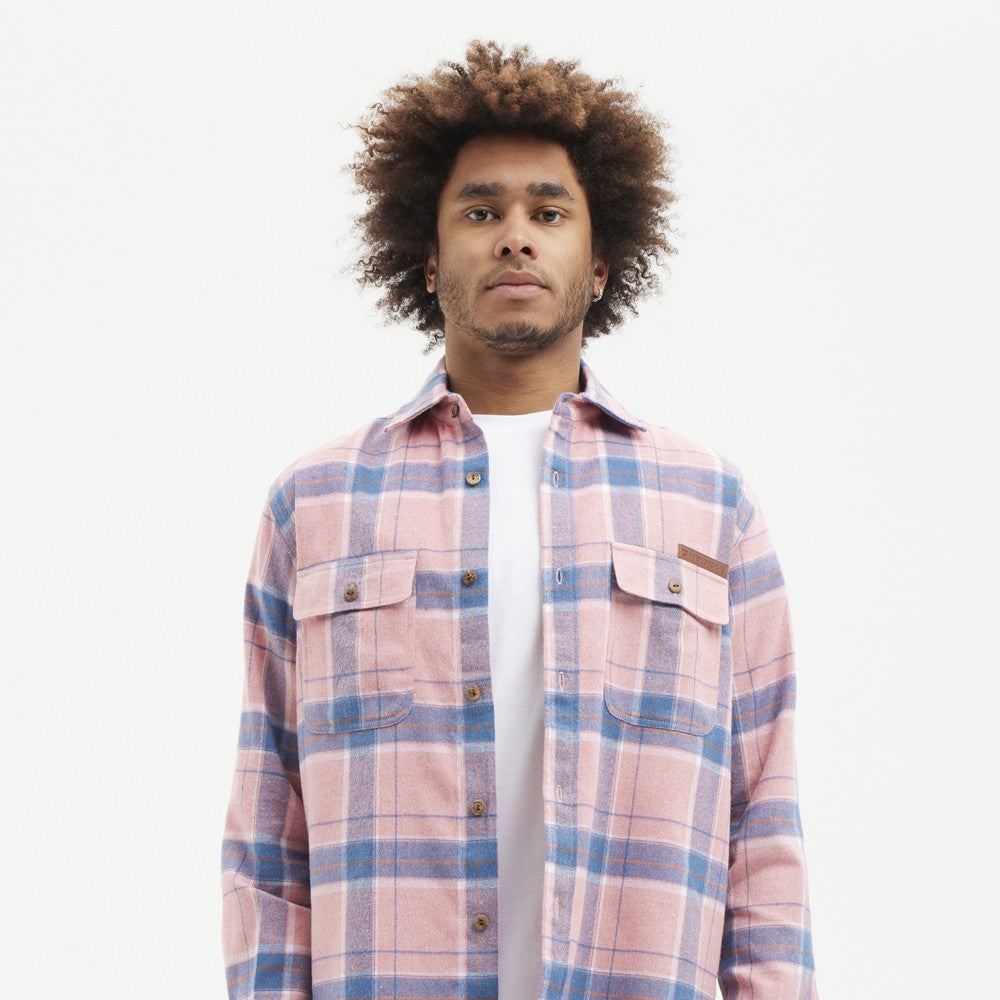 Camisa Hydroponic Flamingo Pink Check