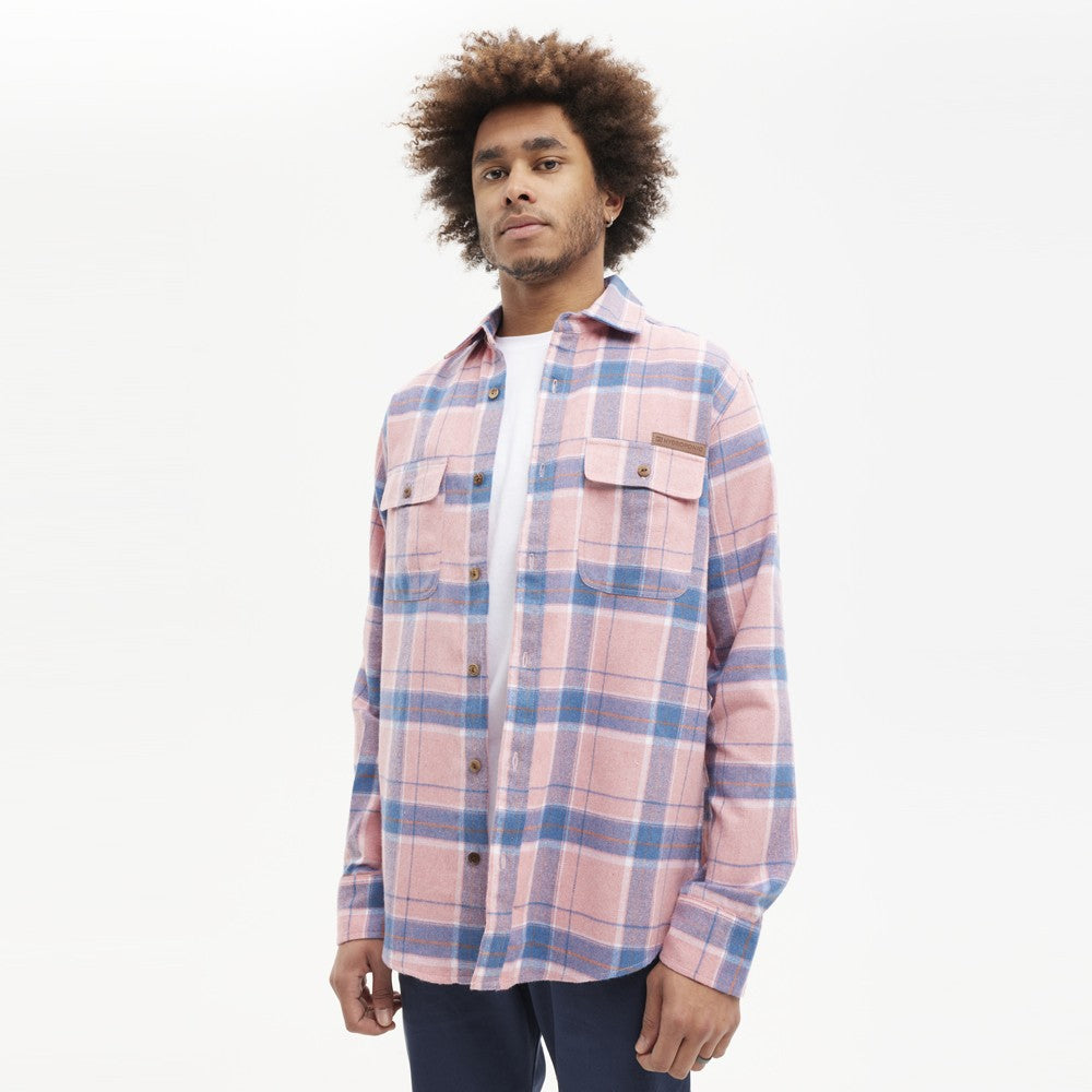 Camisa Hydroponic Flamingo Pink Check