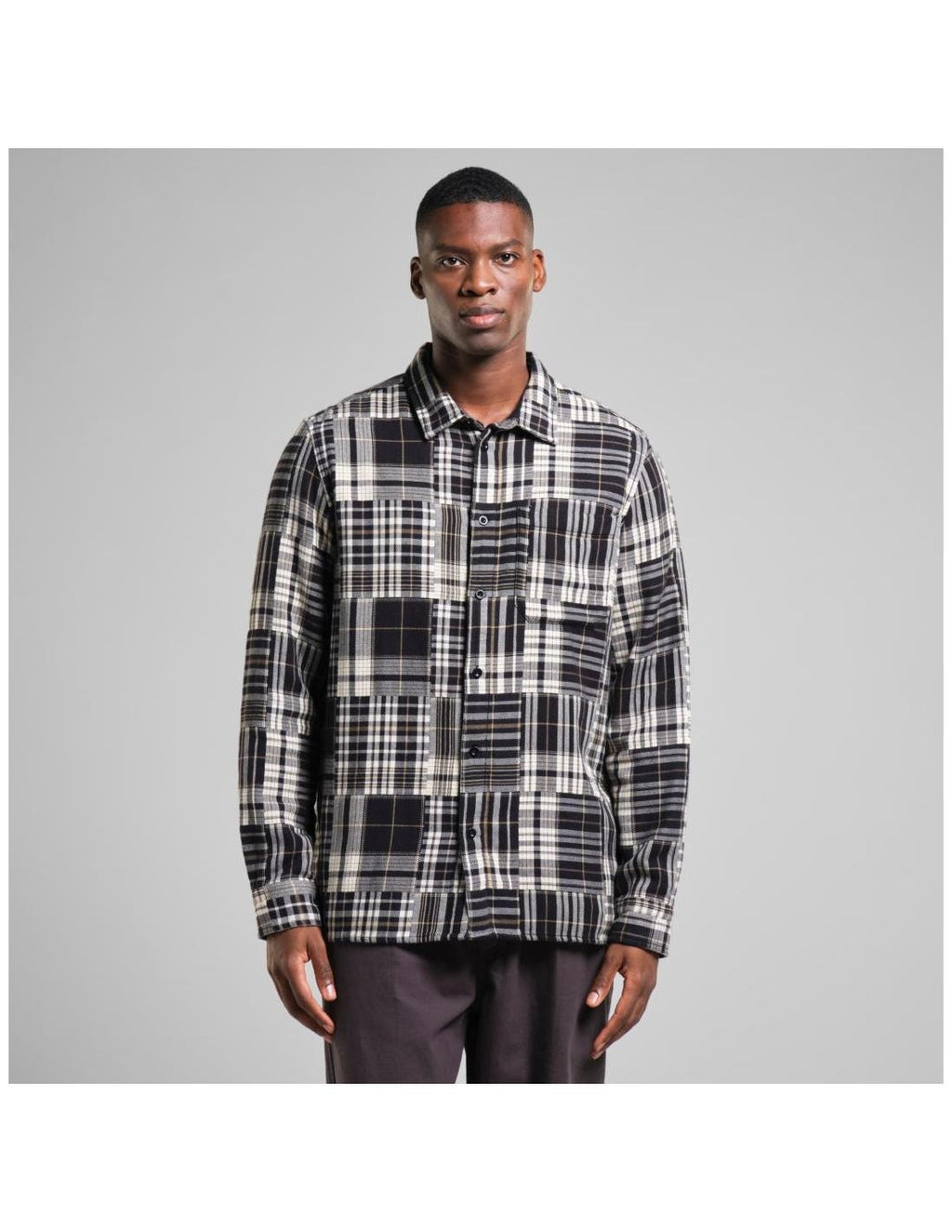 Camisa Dedicated Rute Flannel Patchwork Black