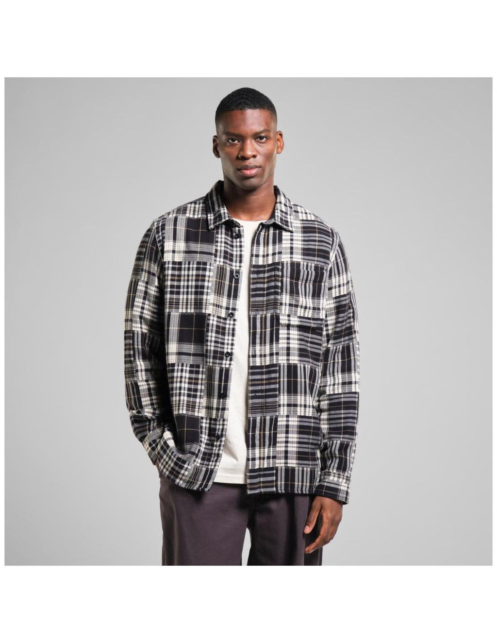 Camisa Dedicated Rute Flannel Patchwork Black