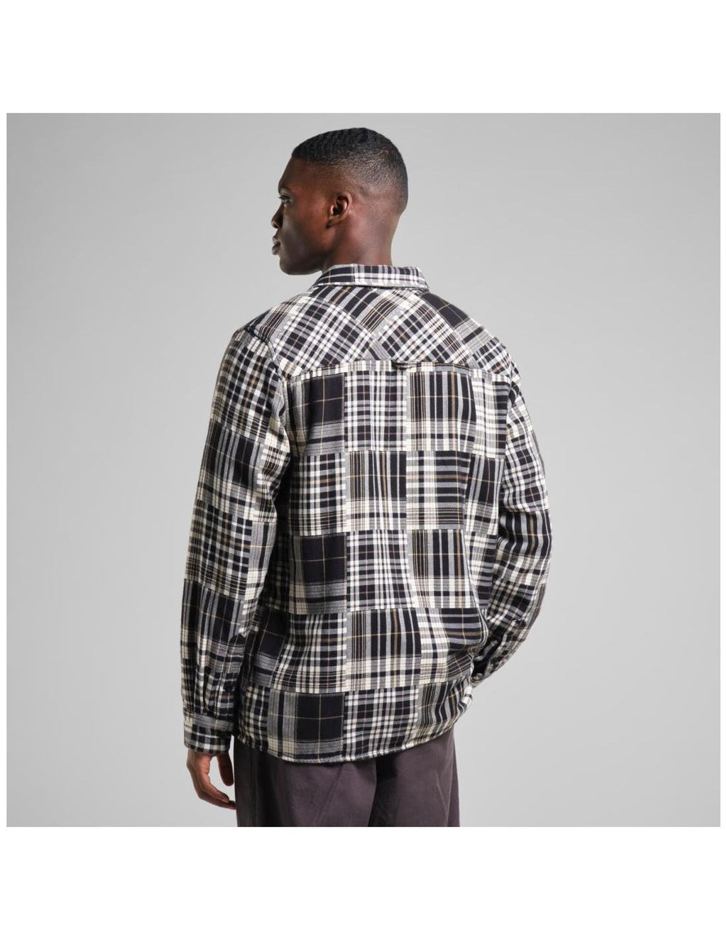 Camisa Dedicated Rute Flannel Patchwork Black
