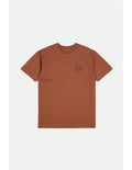 Camiseta Brixton Crest II Terracotta - Roundtrip