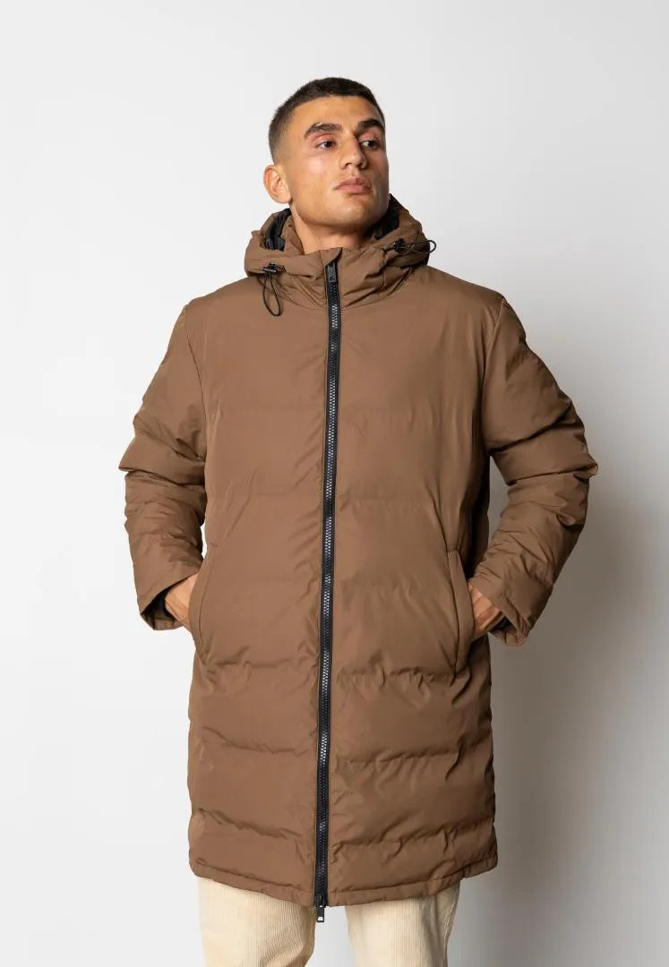 Chaqueta Fat Moose Birk Long Jacket Dark Brown