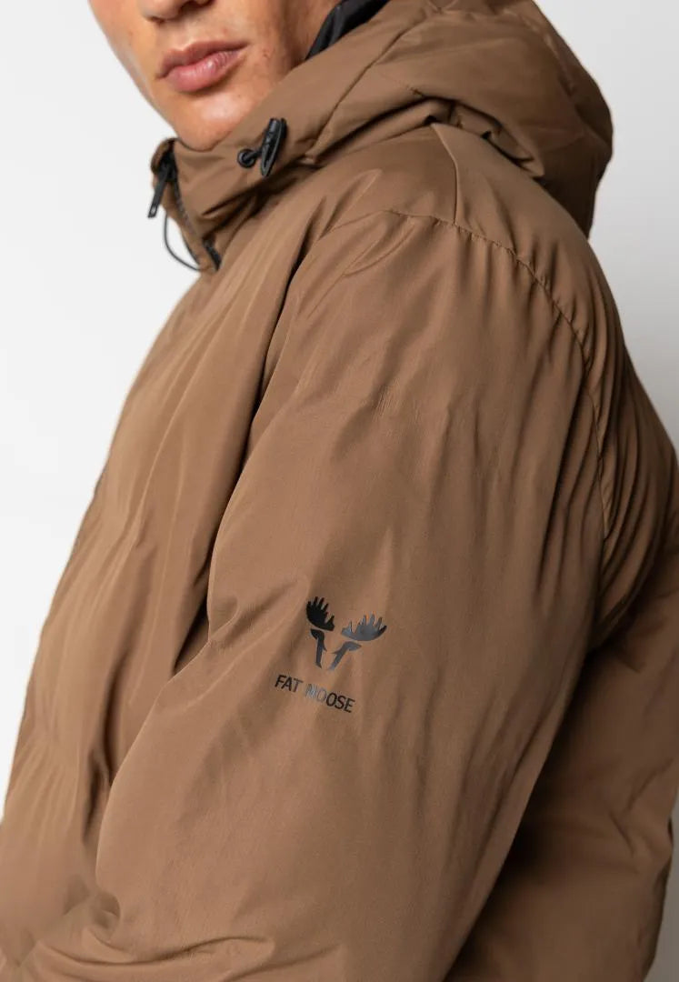 Chaqueta Fat Moose Birk Long Jacket Dark Brown