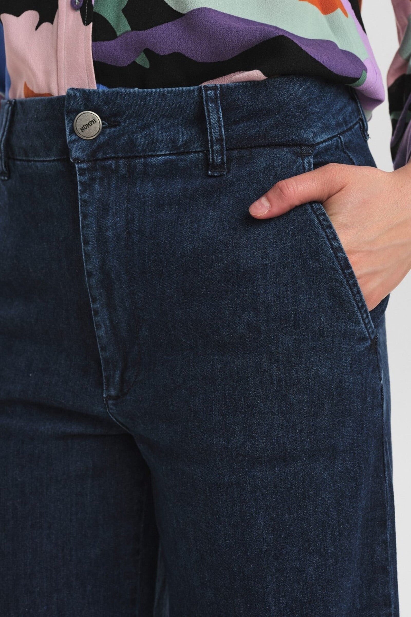 Pantalones Nümph Nuamber Pant Dark blue denim