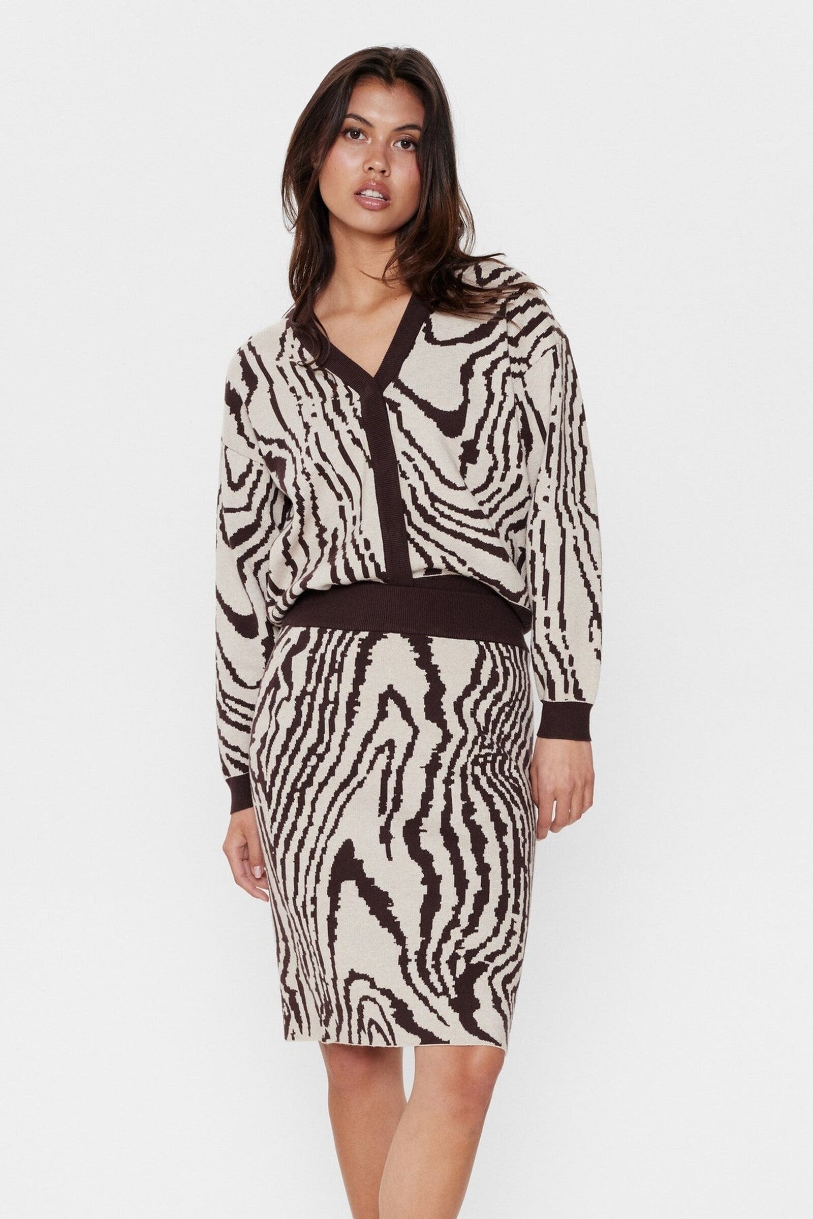 Falda Nümph Nuwoody Chicory Coffee