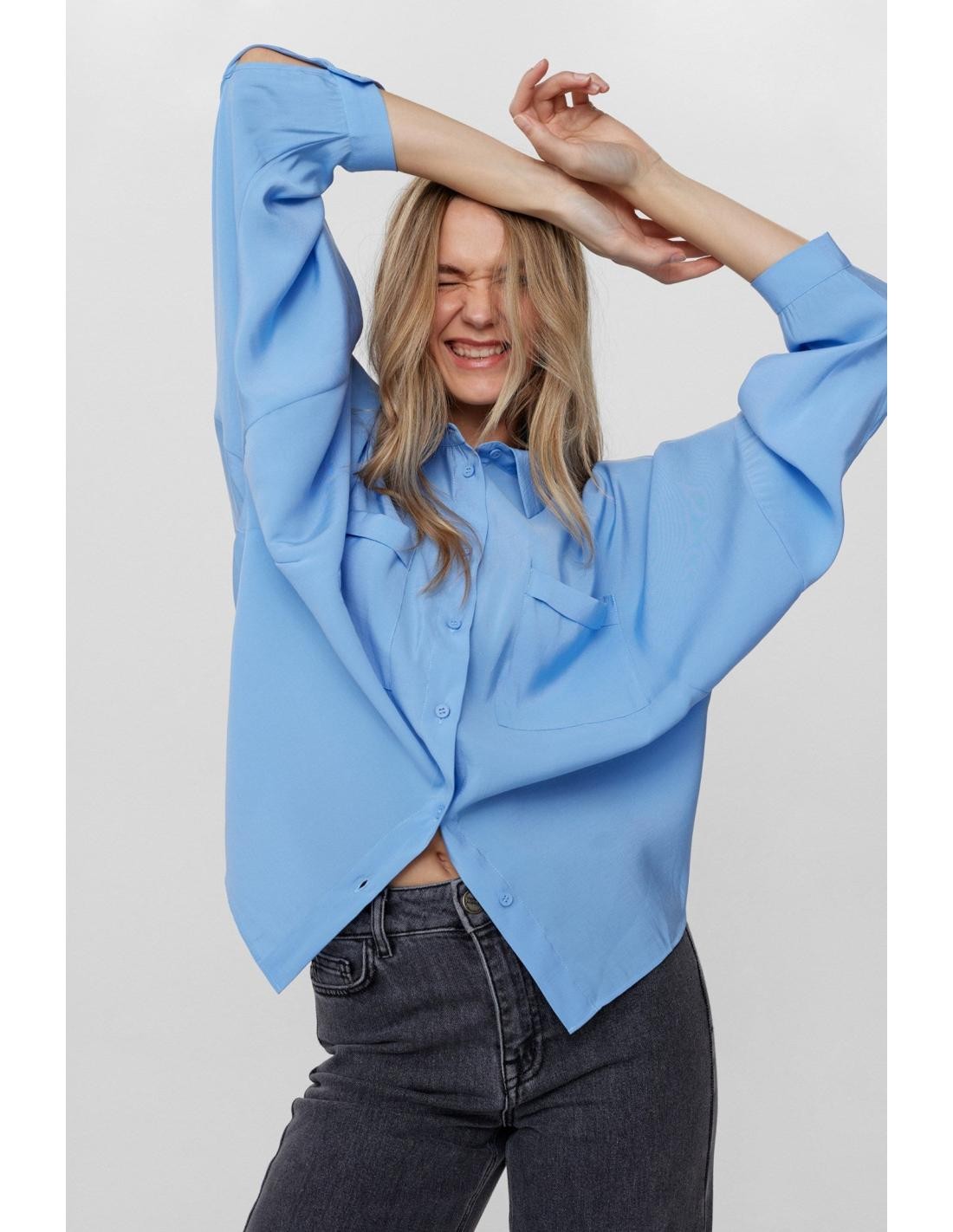 Camisa Nümph Nuessy Vista Blue