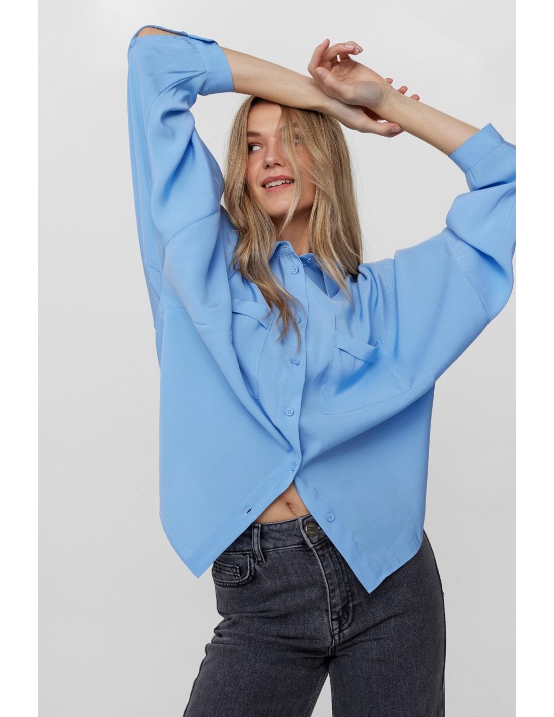Camisa Nümph Nuessy Vista Blue