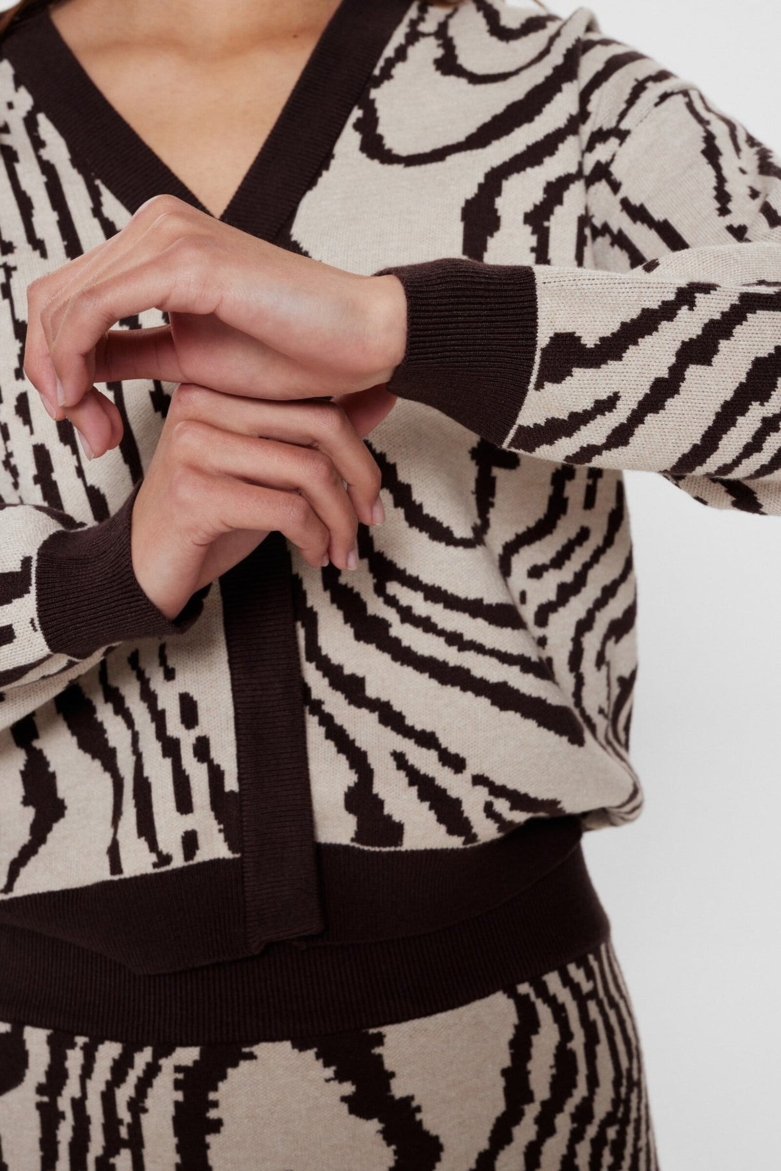 Cardigan Nümph Nuwoody Chicory Coffee