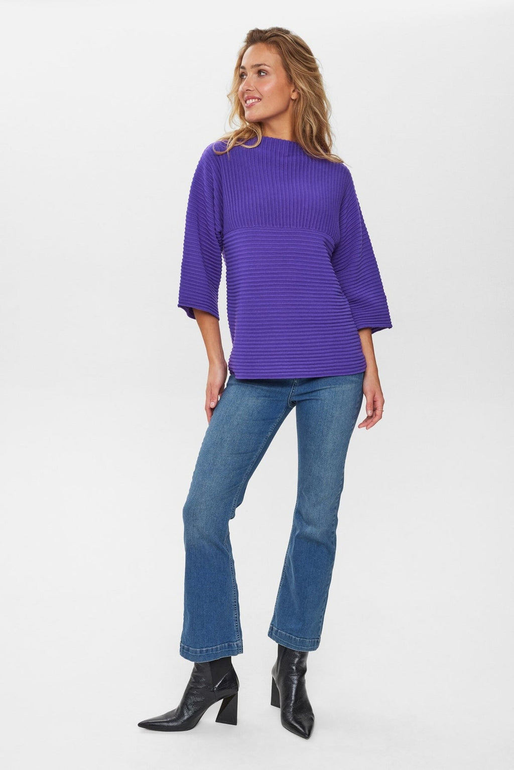 Jersey Nümph Nuirmelin O-Neck Pullover Tillandsia Purple
