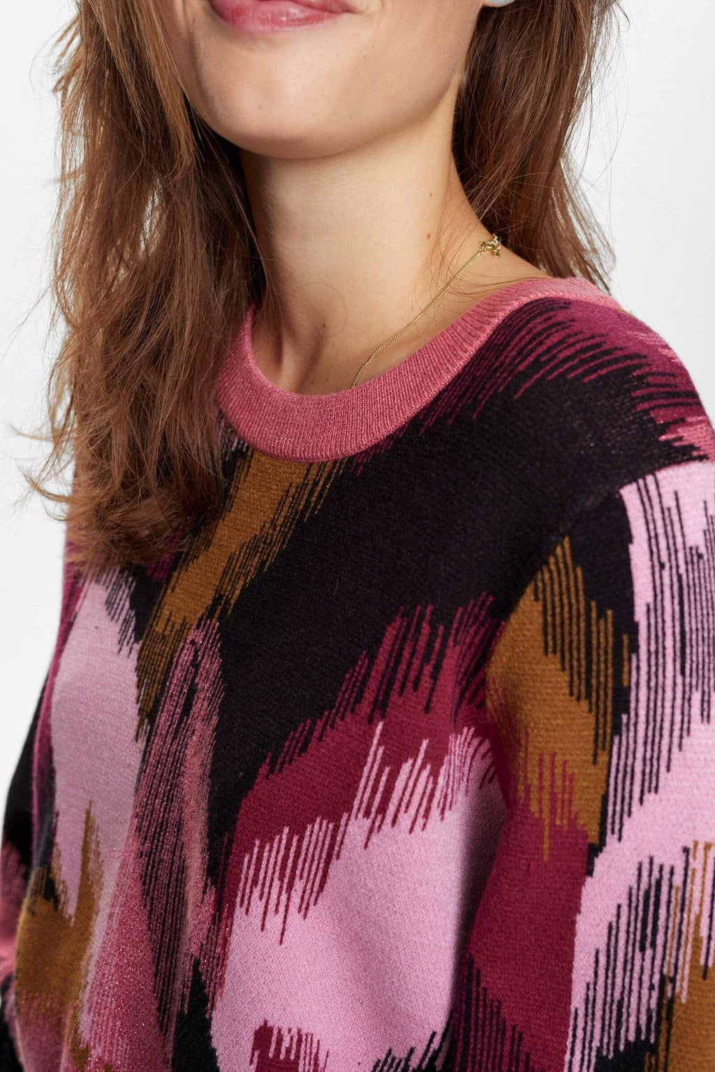 Jersey Nümph Nuleavy Pullover Camellia Rose