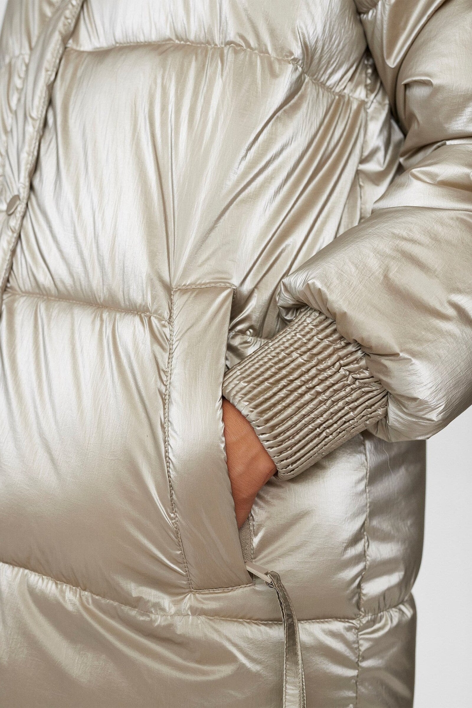 Abrigo Nümph Nukaro Champagne