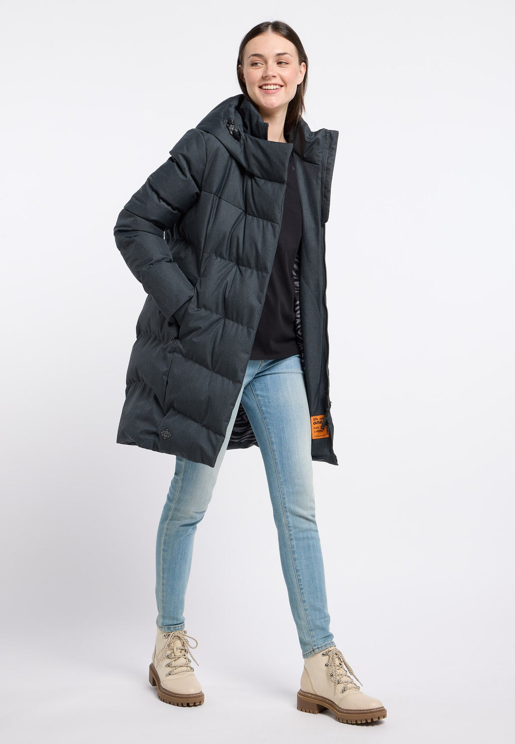 Abrigo Ragwear Pavla Dark Grey