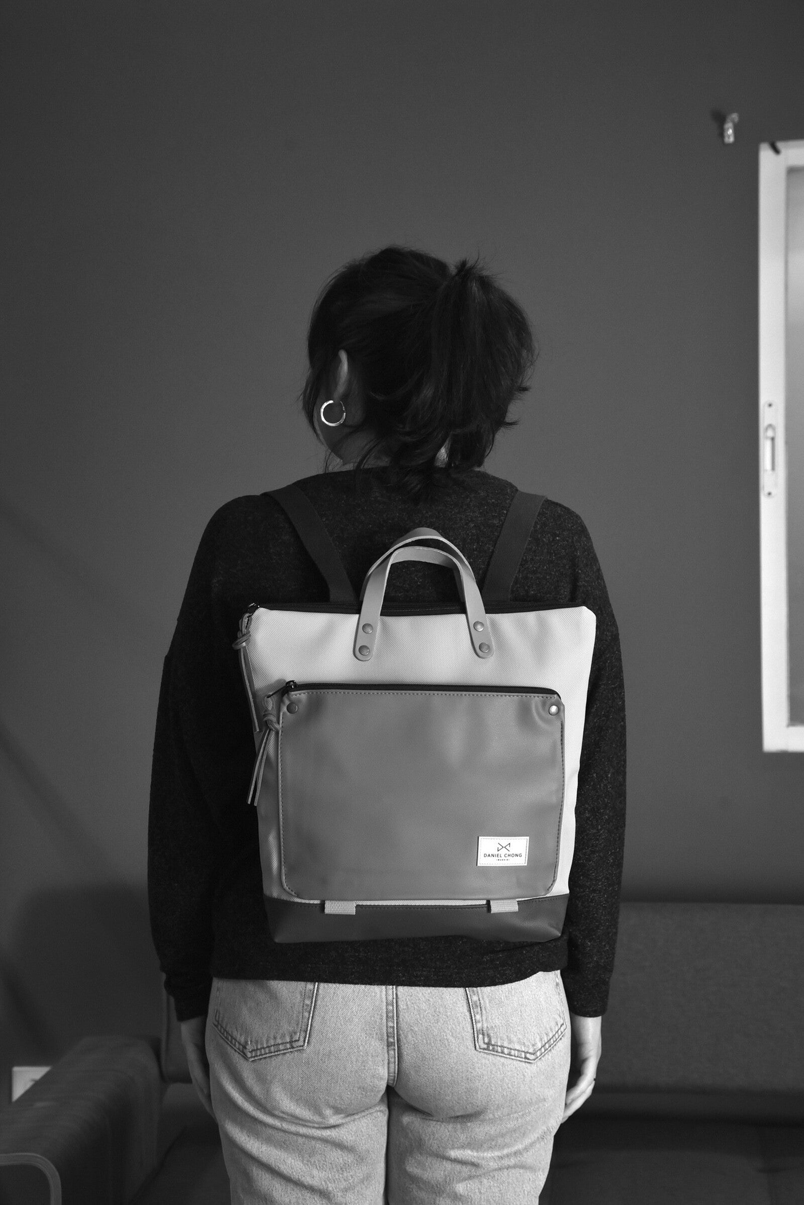 Mochila Daniel Chong Book Holder Cuadrada impermeable DZ