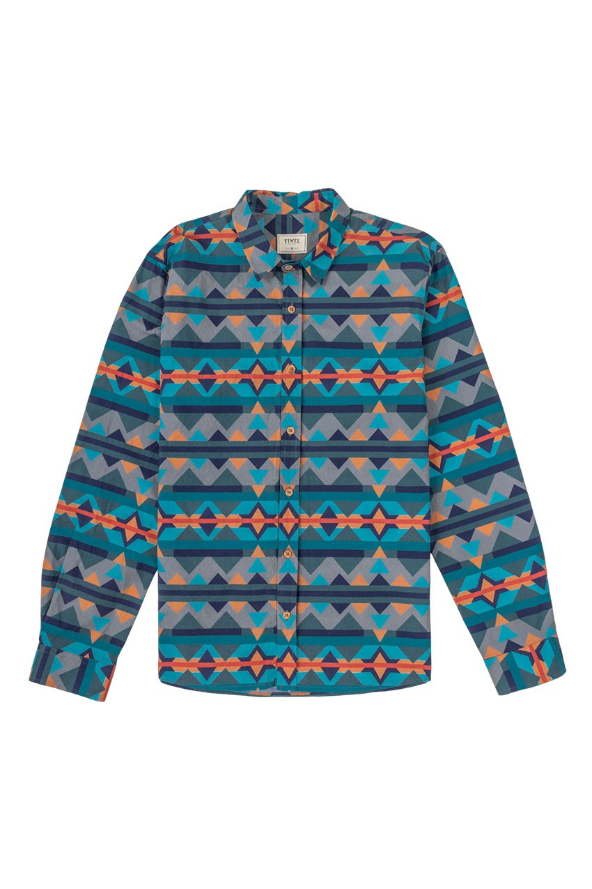 Camisa Tiwel Tribal Green Milieu