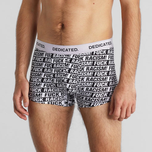 Boxer Dedicated Kalix Fuck Racism White