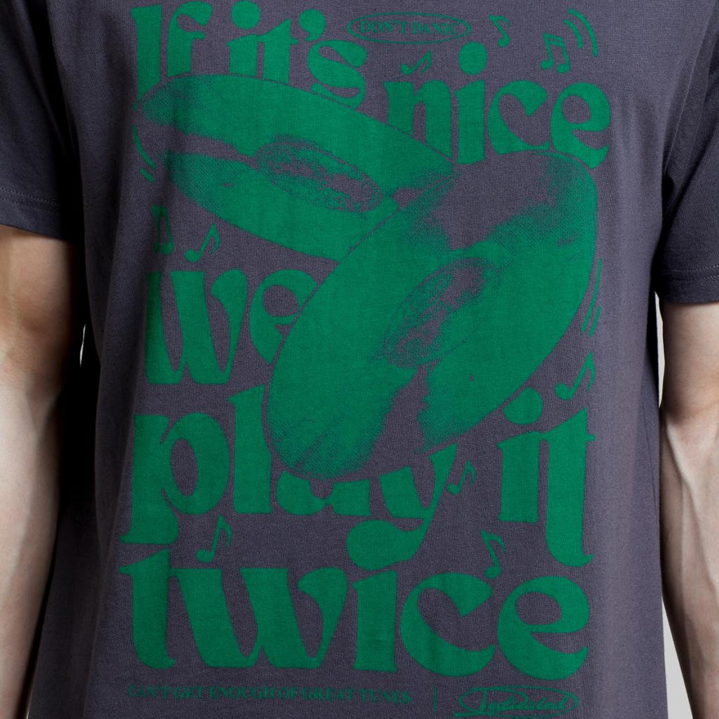 Camiseta Dedicated Stockholm Play it Twice Charcoal