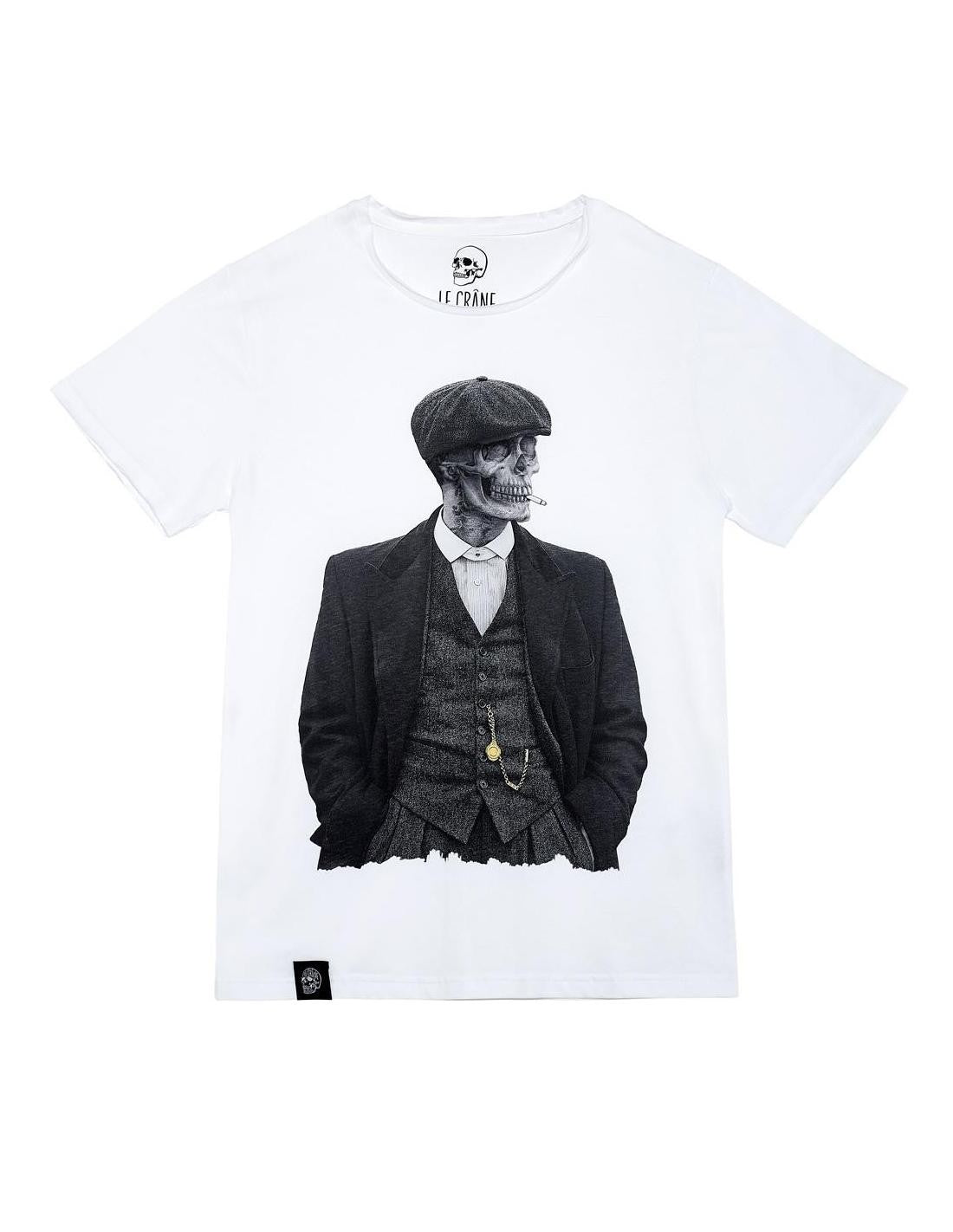 Camiseta Le Crane Peaky Skull Blanco