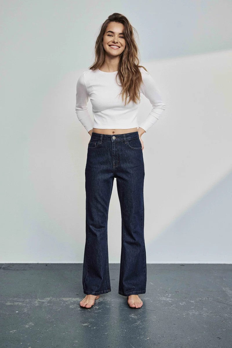 Pantalones Nümph Nulondon Jeans Short Dark Blue Denim