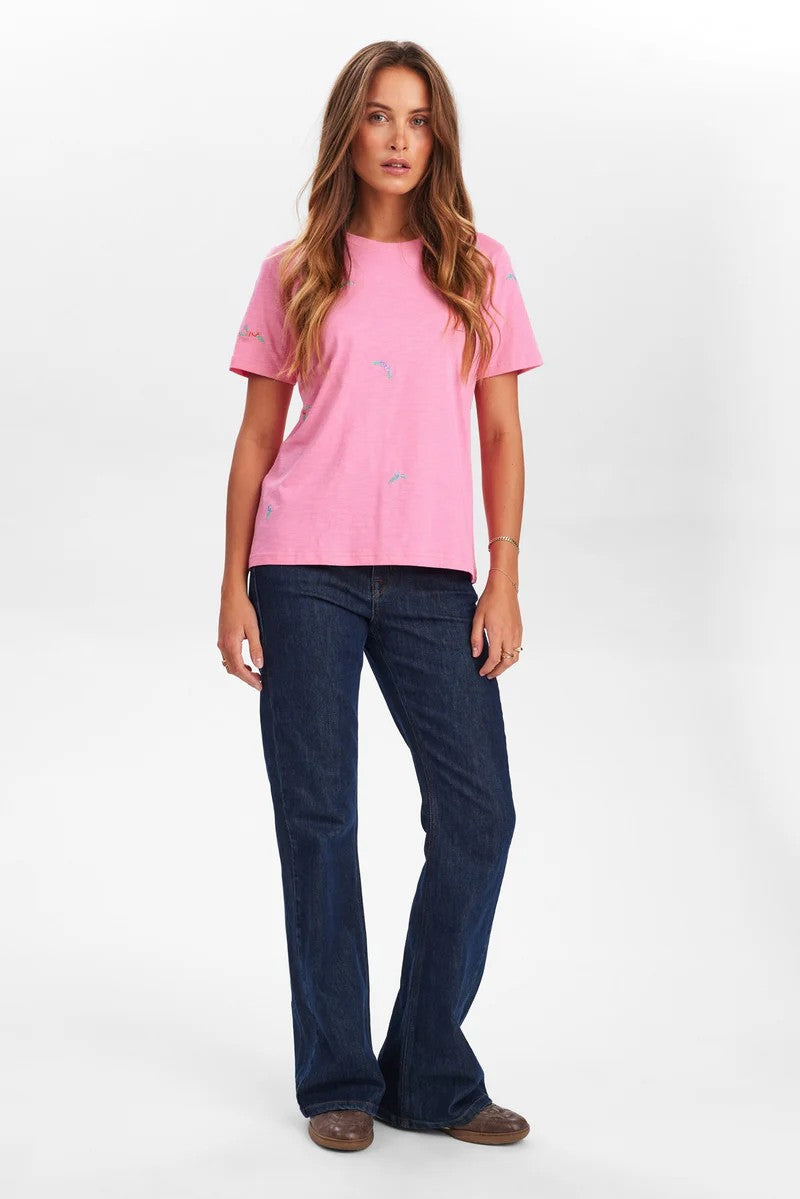 Camiseta Nümph Nusuis T-Shirt Pink Carnation