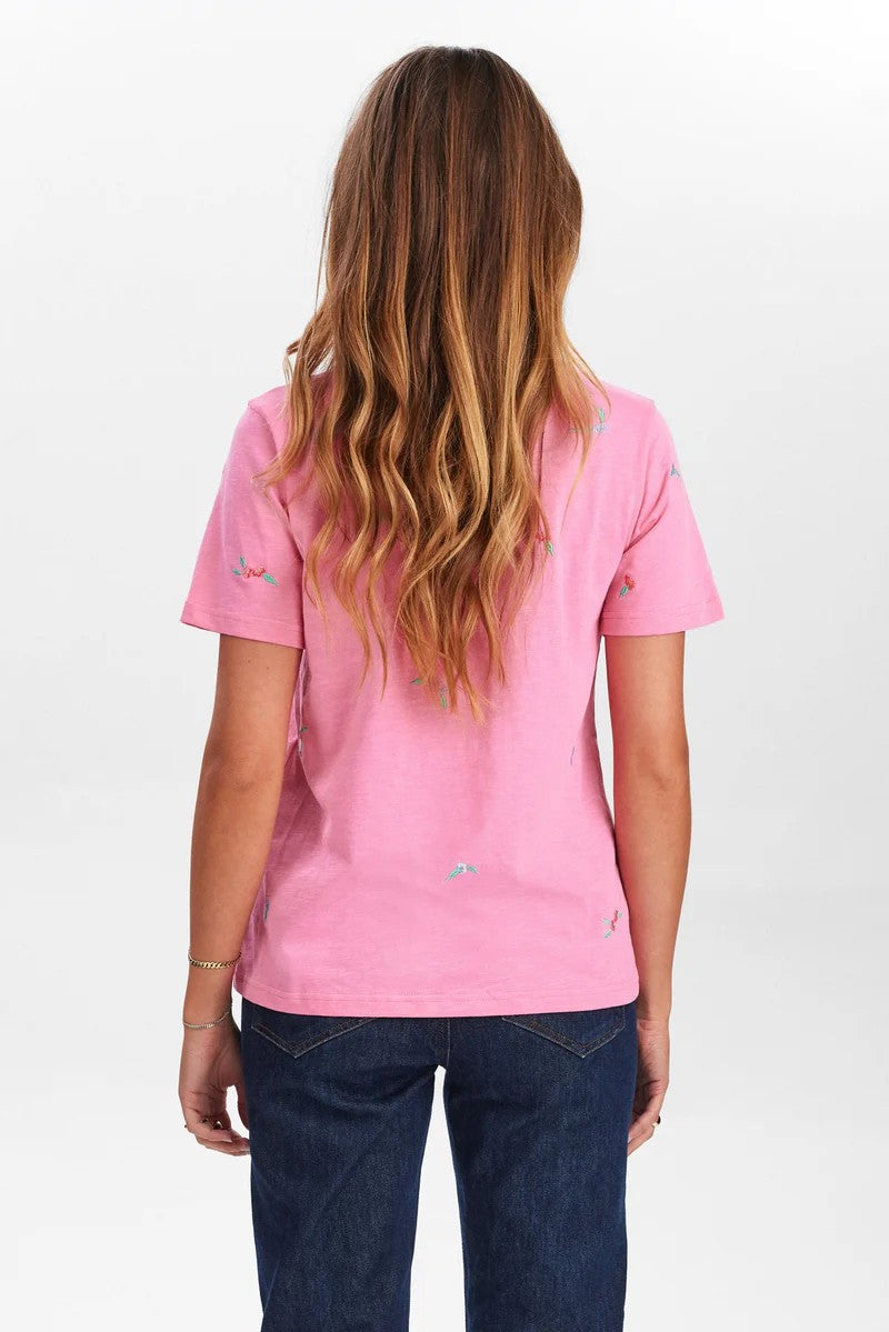 Camiseta Nümph Nusuis T-Shirt Pink Carnation