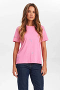 Camiseta Nümph Nusuis T-Shirt Pink Carnation - Roundtrip