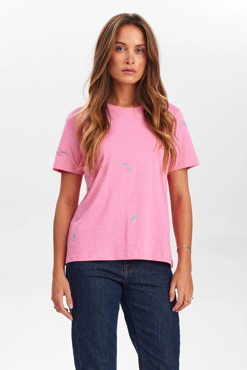 Camiseta Nümph Nusuis T-Shirt Pink Carnation