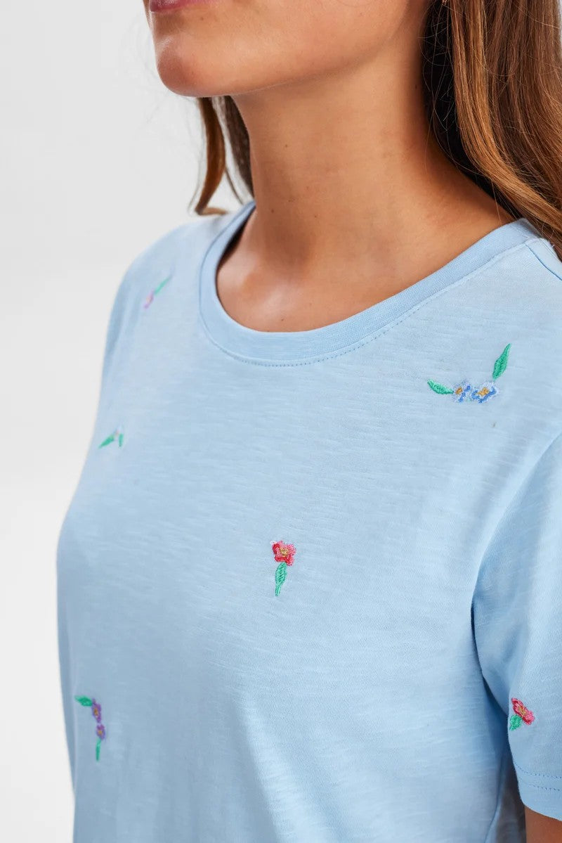 Camiseta Nümph Nusuis T-Shirt Cerulean