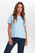 Camiseta Nümph Nusuis T-Shirt Cerulean - Roundtrip