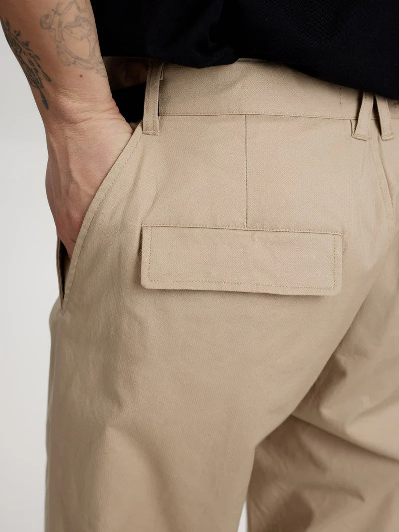 Pantalones Anerkjendt Akjan Belt Pants Feather Gray