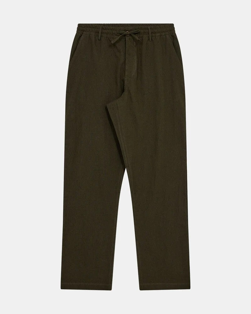 Pantalones Anerkjendt Akjan Lino Forest Night