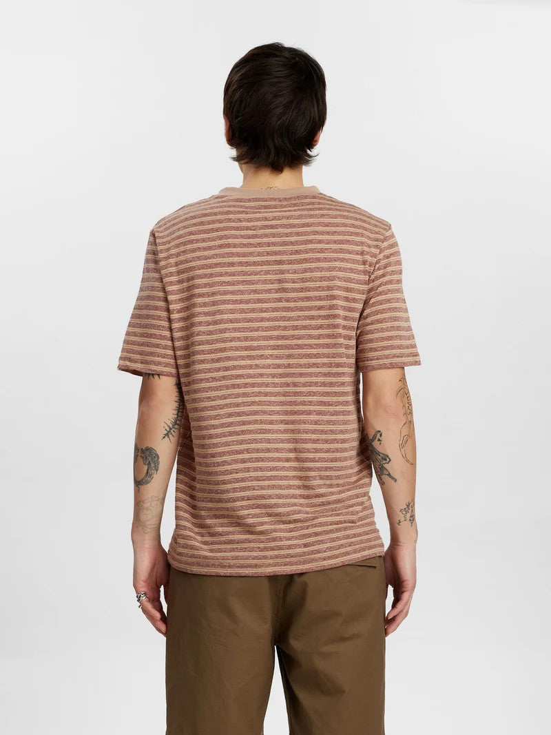 Camiseta Anerkjendt Akkikki Stripe tee Auburn