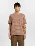 Camiseta Anerkjendt Akkikki Stripe tee Auburn