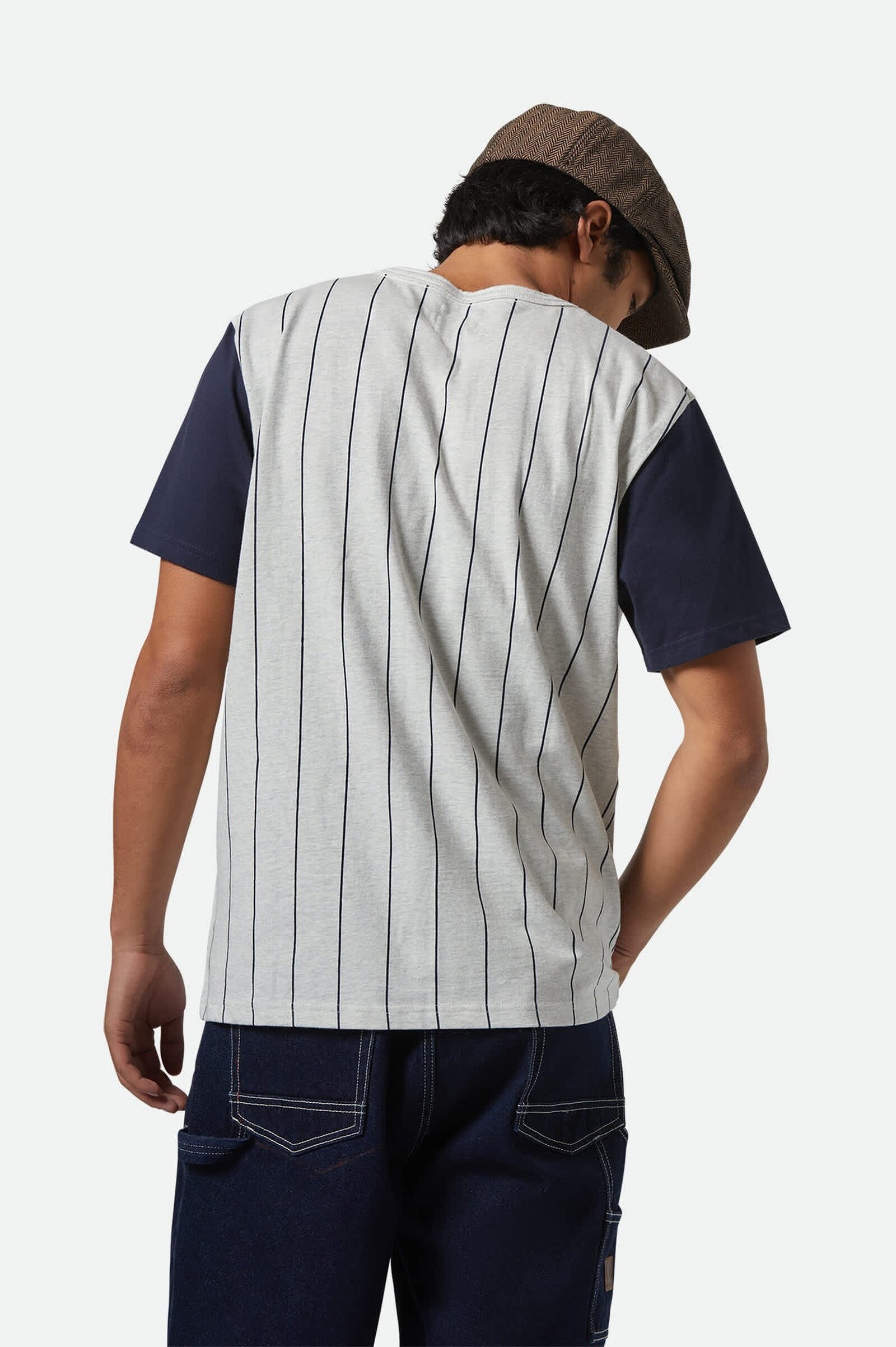 Camiseta Brixton The League Baseball Heather Grey Ash