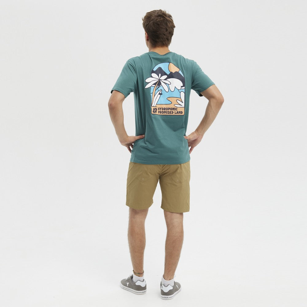Camiseta Hydroponic Promised Land Teal Green