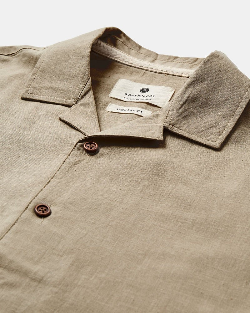 Camisa Anerkjendt Akleo SS Feather Grey