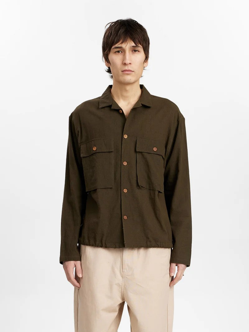 Camisa Anerkjendt Akotto Overshirt Forest Night